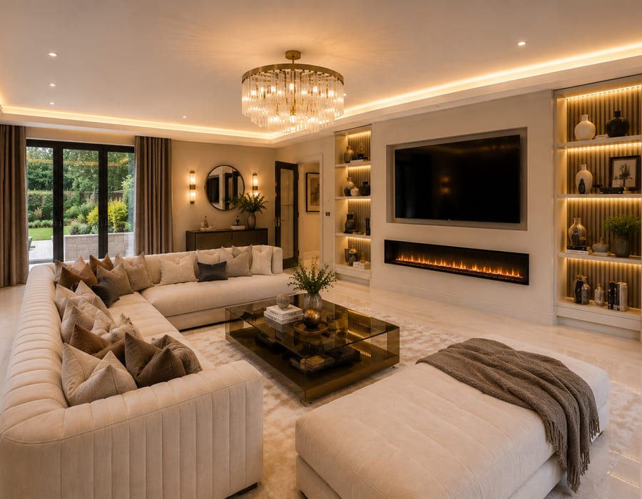 Luxury residential living room